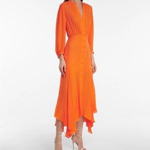 Bright tangerine Roksanda dress. Good condition